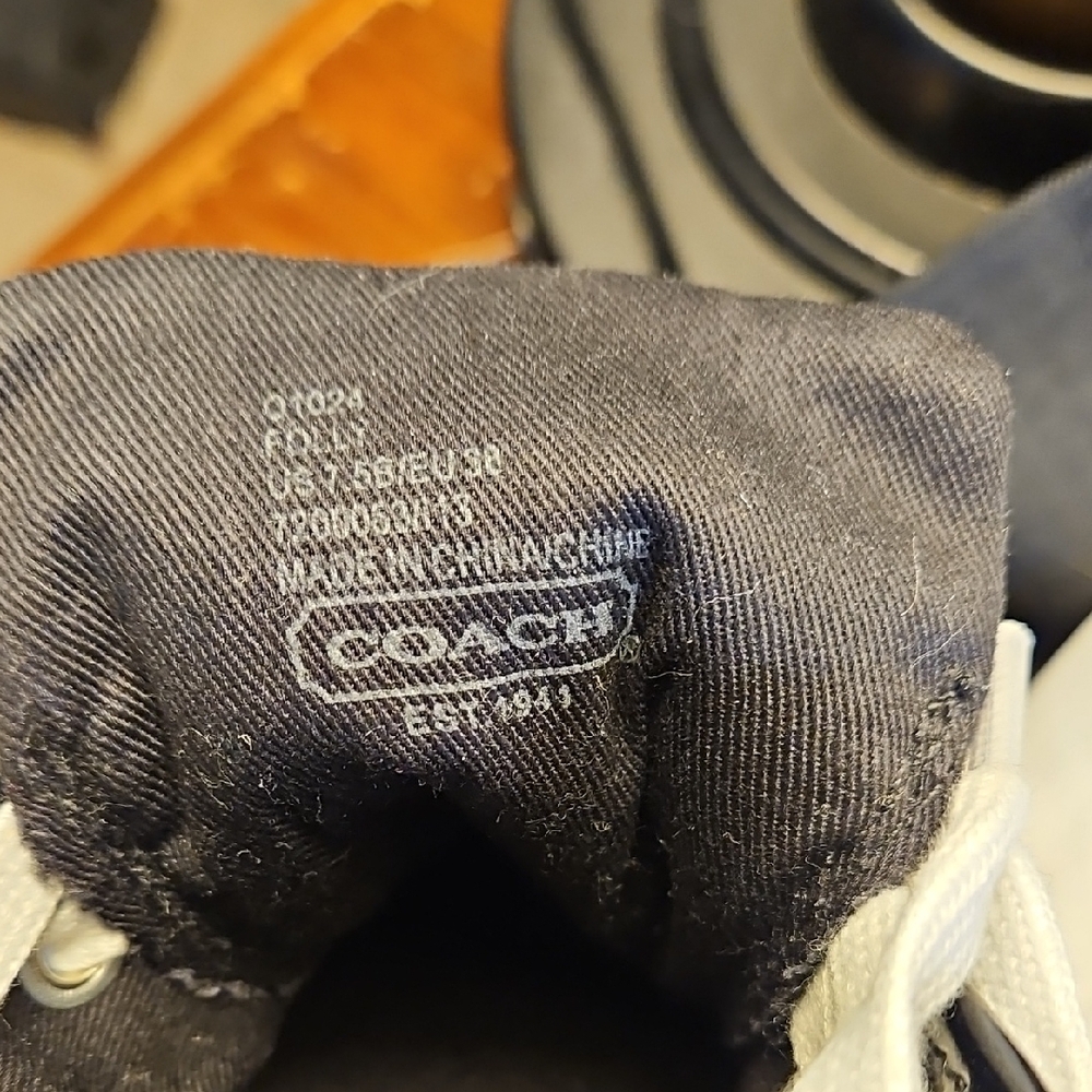 Coach Women's Black and Tan Sneakers - Picture 11 of 16